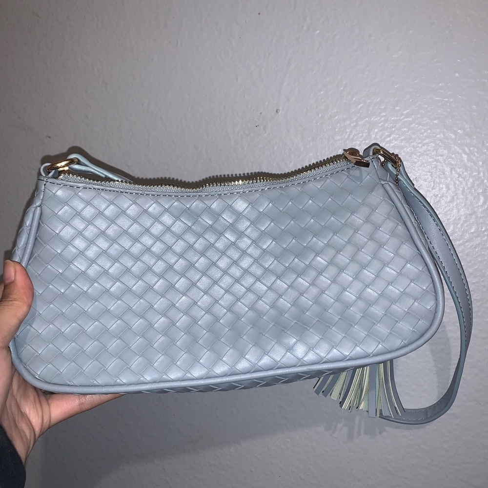 Blue shoulder bag